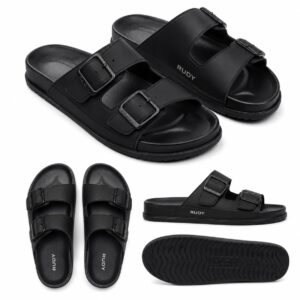 RUDY Double-Strap Slides Black